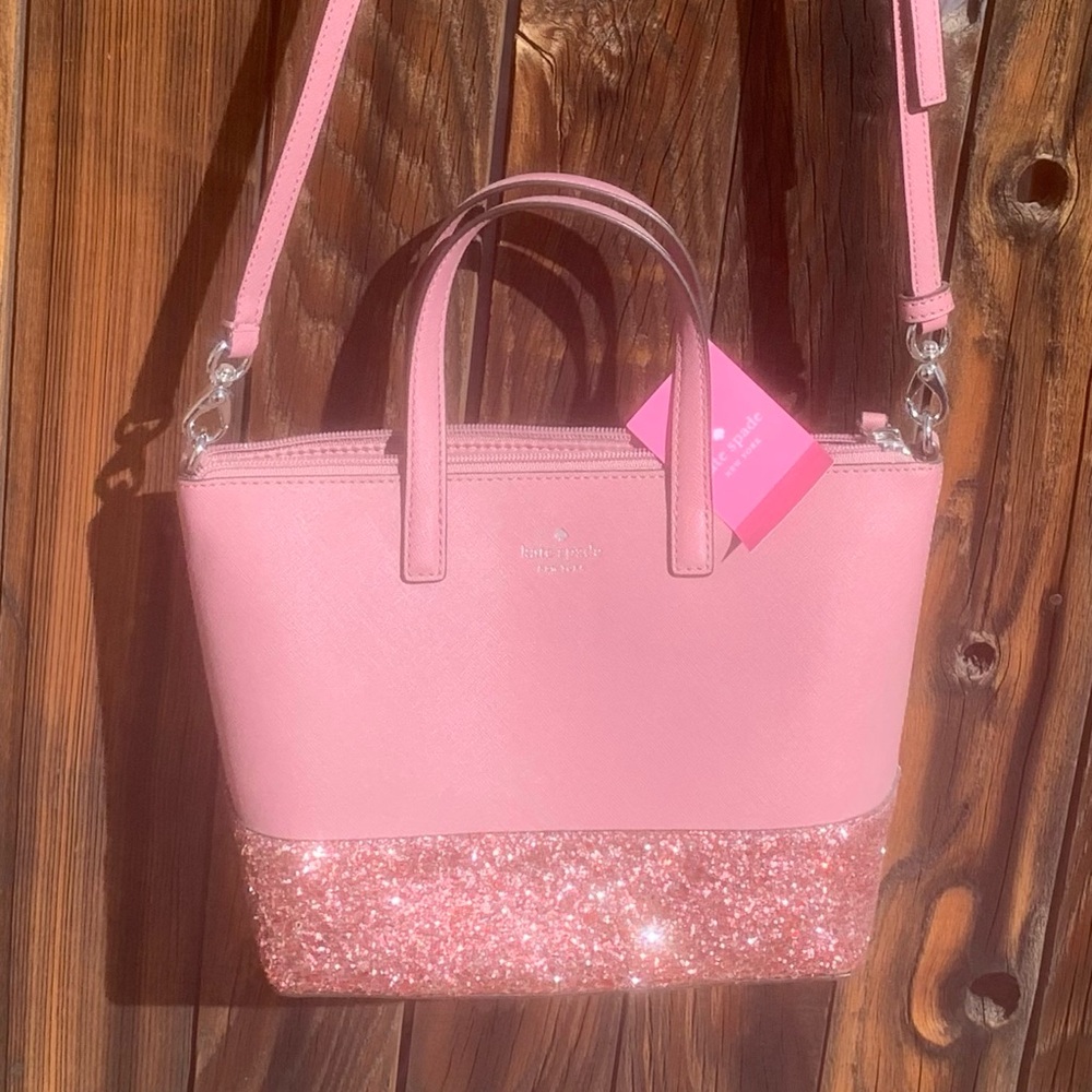 Kate Spade Dusty Peon Glitter Bottom purse. - Picture 2 of 6